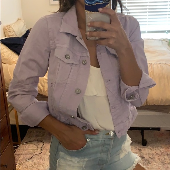 Free People Jackets & Blazers - Free People Lavender denim jacket Free People Jackets & Blazers - Free People Lavender denim jacket